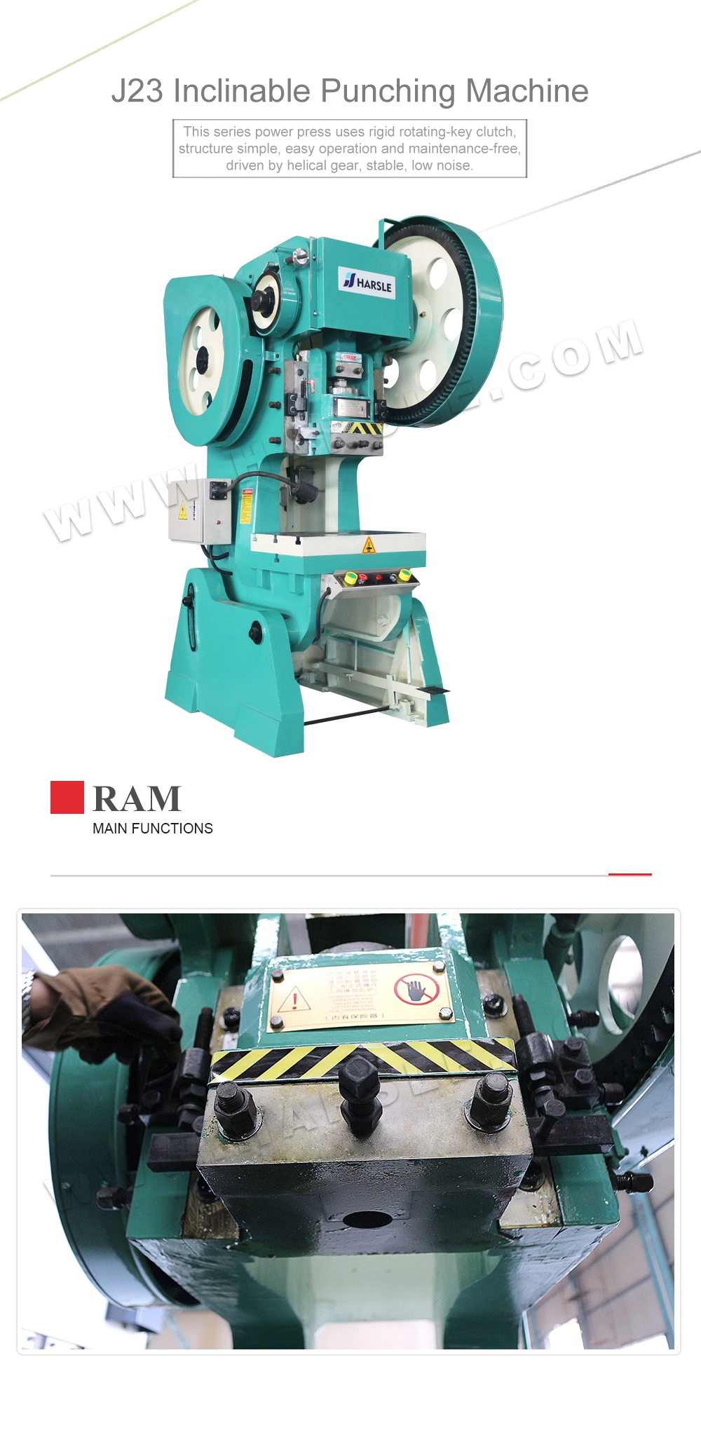 J23-80t Hydraulic Power Press Machine with Competitive Price