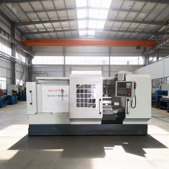 Cutting Pipe Threads on Automatic CNC Lathe Machine